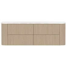 Thirroul 1500mm Wall Hung Single Vanity with Solid Surface Countertop